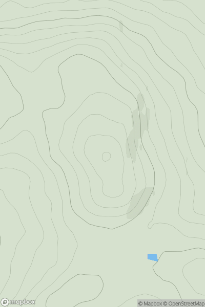 Thumbnail image for Craig Dhu [Fraserburgh to the Dee Valley] showing contour plot for surrounding peak